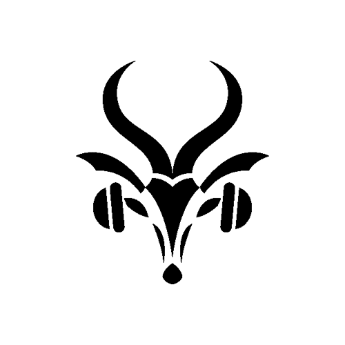 Vicious Antelope Logo Black Polarity Studio